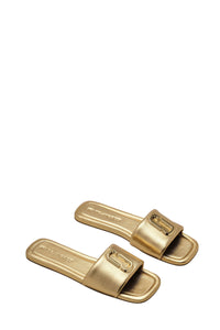 Sandales The J Marc irisées en cuir - Gold