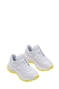 1 NEW / 7 TROCA /105€   Baskets lazy runner - White & Yellow