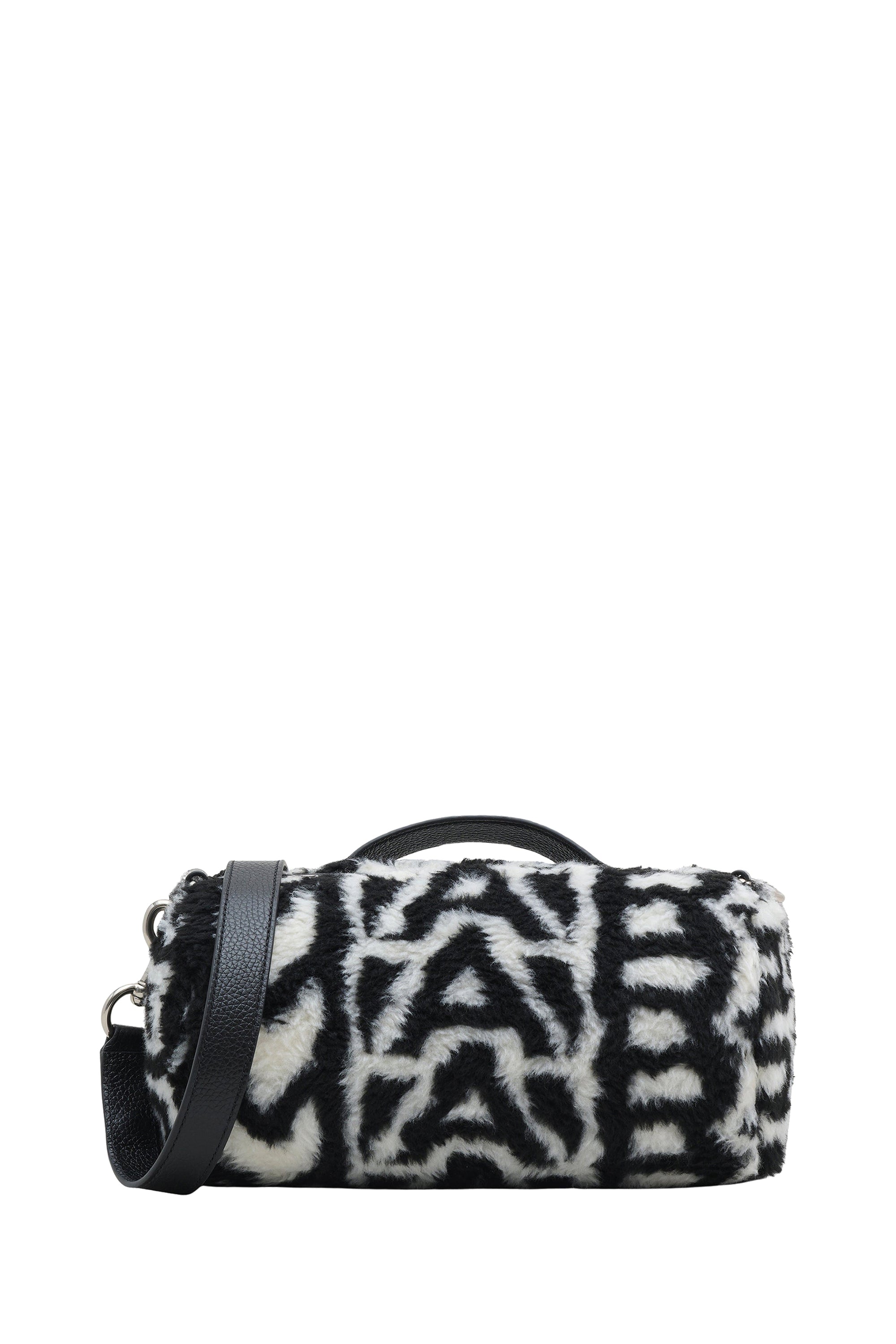 Sac The Duffle en fausse fourrure - Black & Ivory