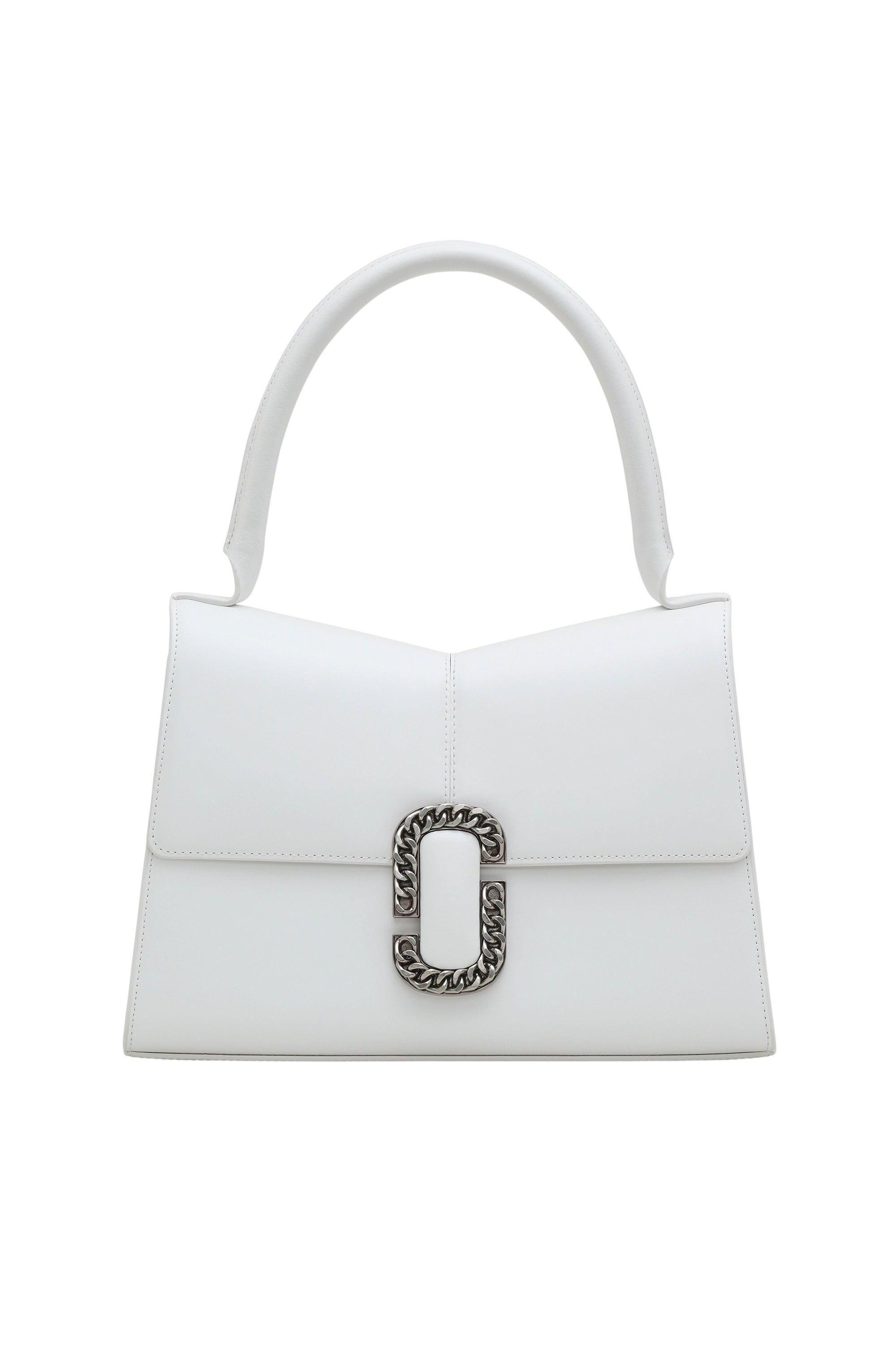 Grand sac à main à boucle - White