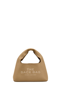 Mini sac Sack à strass en cuir - Camel