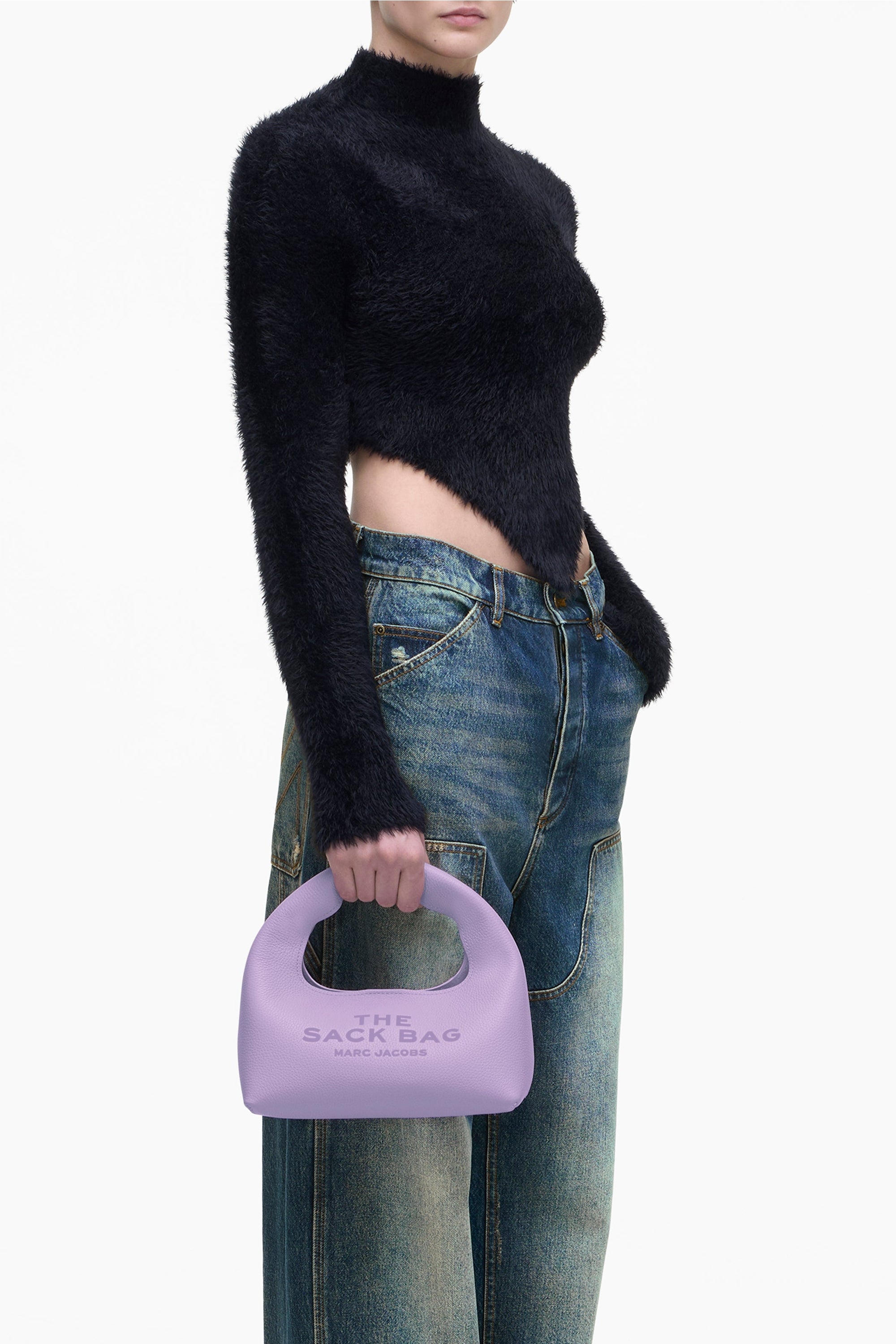 Sac The Mini Sack en cuir - Wisteria
