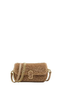 Mini sac à bandoulière The J Marc en fausse fourrure - Camel