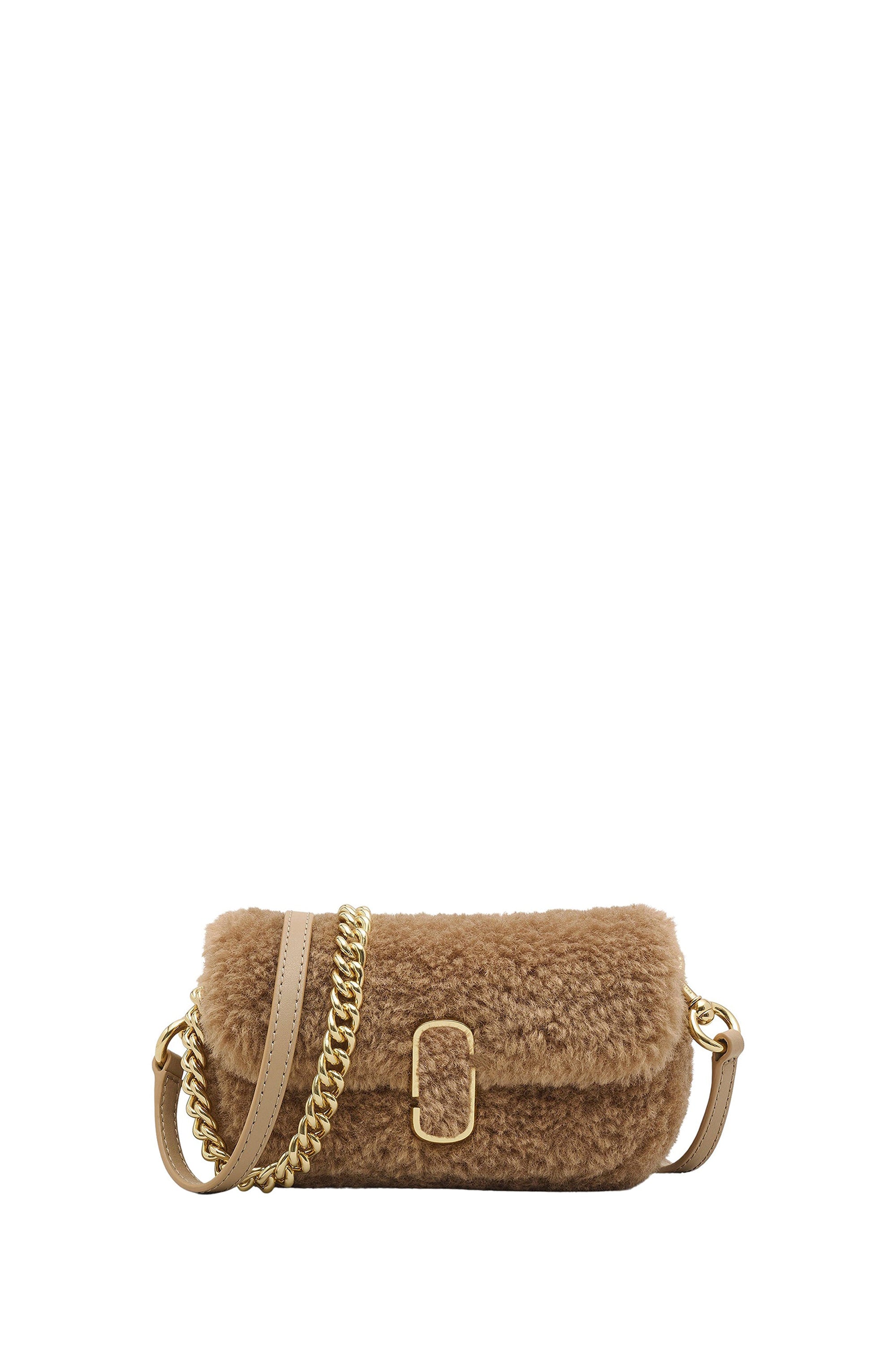Mini sac à bandoulière The J Marc en fausse fourrure - Camel