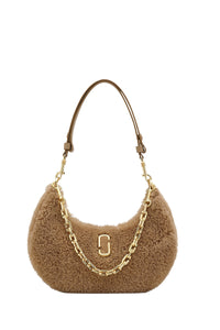 Sac The Curve Bag en fausse fourrure - Camel