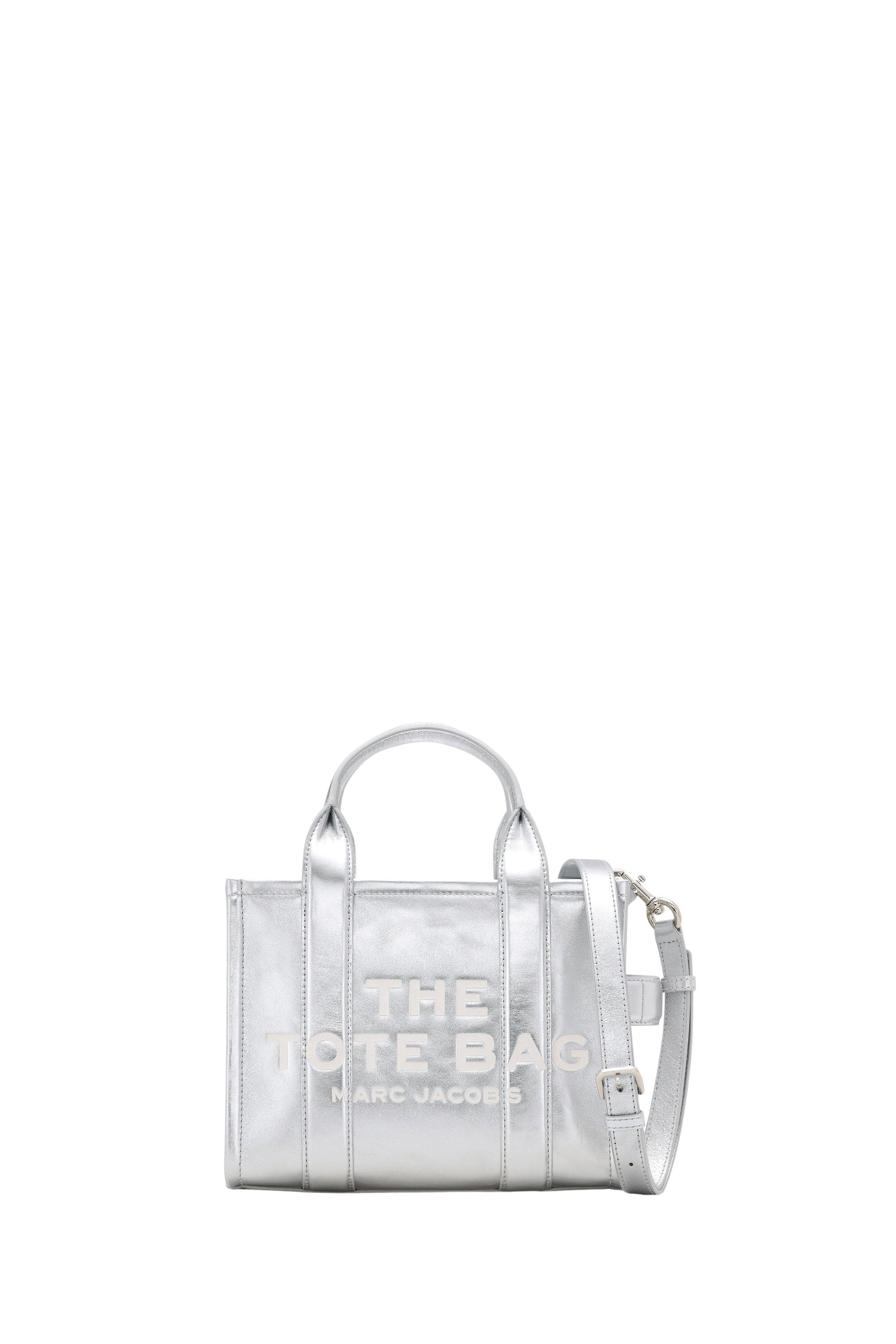 PETIT   Petit sac cabas The Small Tote en cuir - Metallic Silver