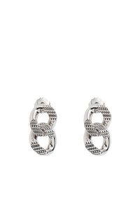 1 / DJV /45€ /17qty-17 /ST 100% /4 TROCA 49,5€   Boucles d’oreilles à maillons Monogram en laiton - Light Antique Silver