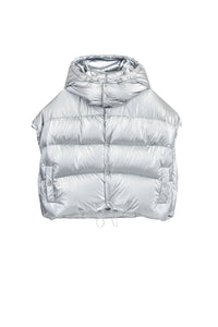 Doudoune sans manches à capuche - Silver