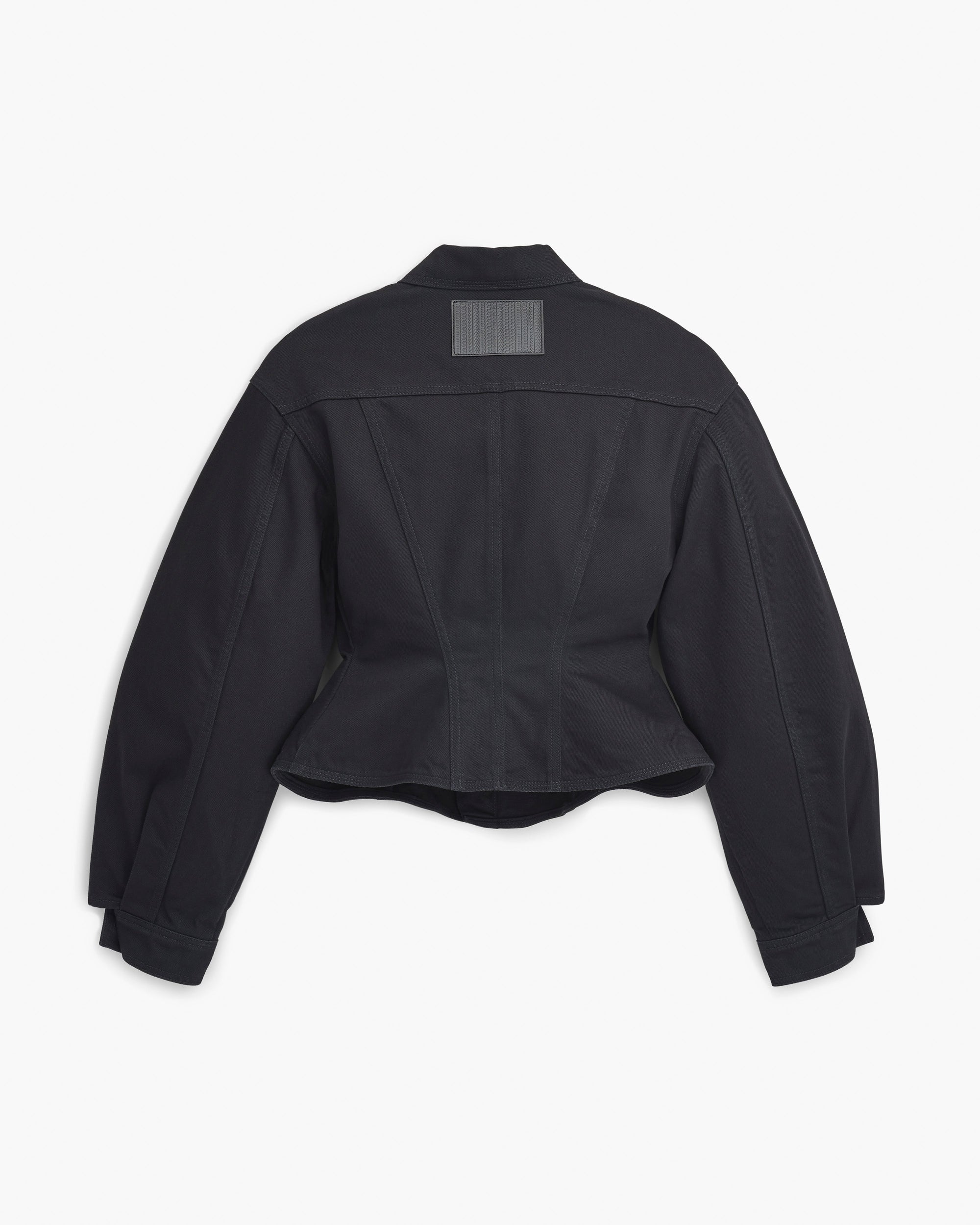 Veste cannelée en denim - Black
