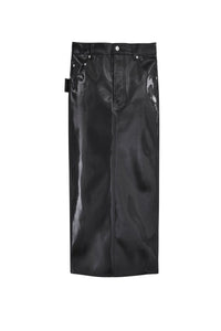 Jupe midi à poches - Black