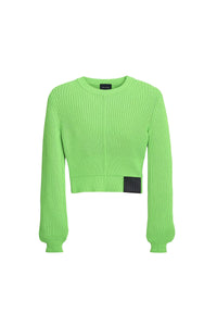 Wool round-neck jumper - Apple