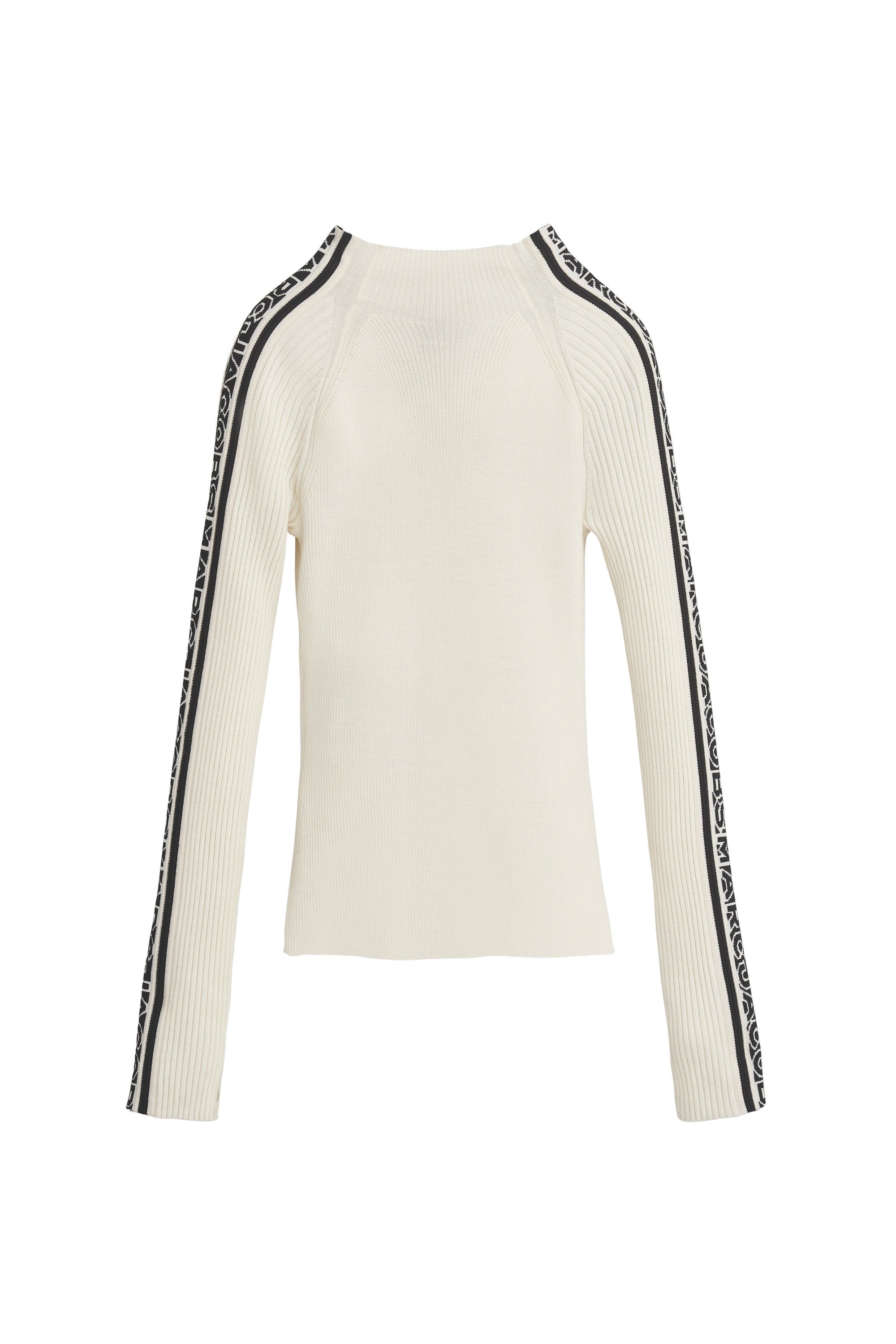 Haut manches longues en laine - Ivory & Black