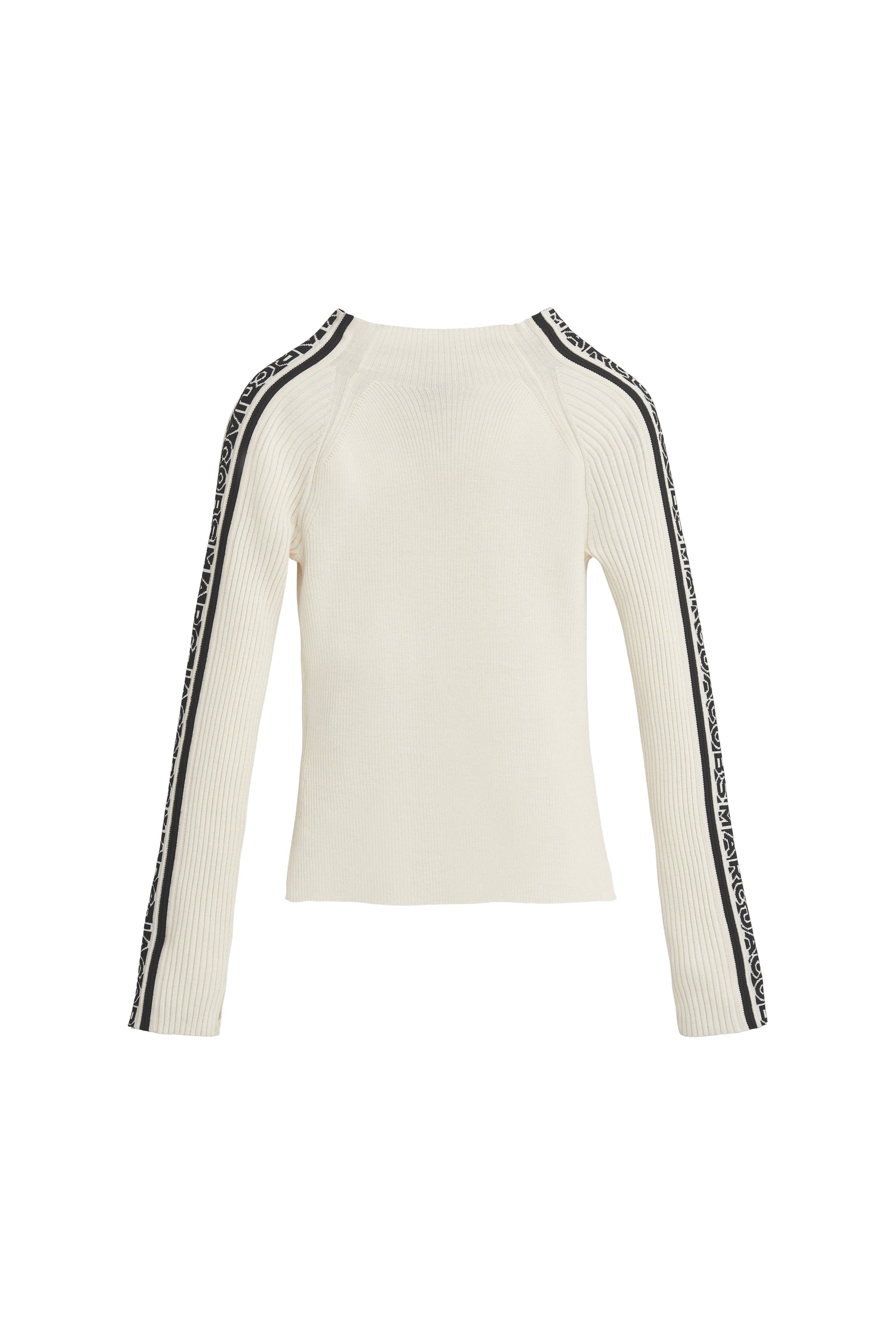 DÉJÀ VU /    Haut manches longues en laine - Ivory & Black