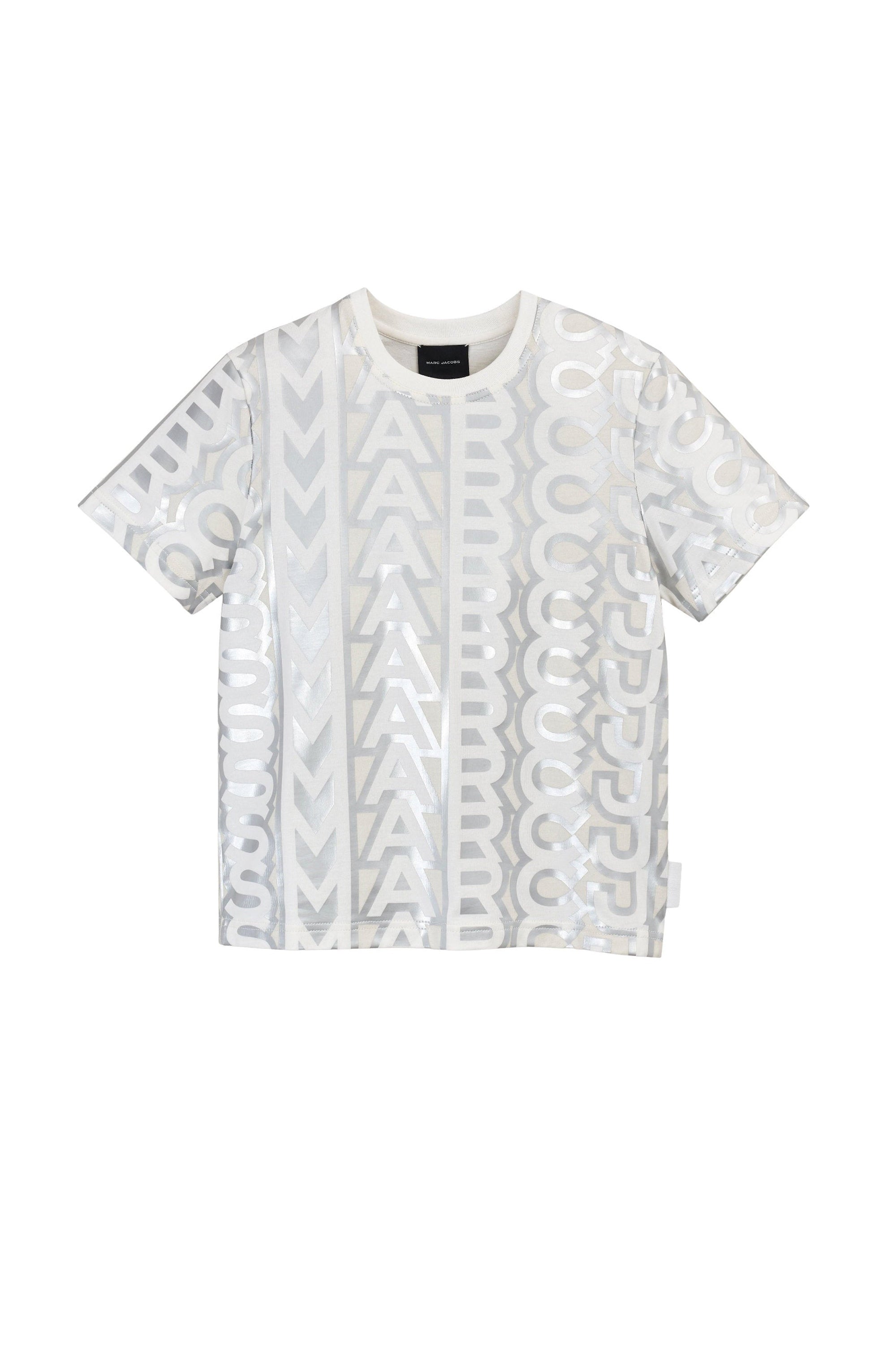 T-shirt court Icône Monogramme - Silver & Bright White