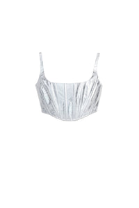 1 NEW / 1 TROCA /213€   Bustier en cuir - Silver