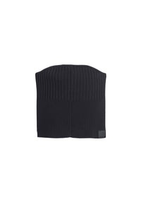 Bustier côtelé en laine - Black