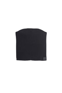 Bustier côtelé en laine - Black
