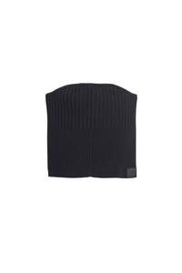 Bustier côtelé en laine - Black