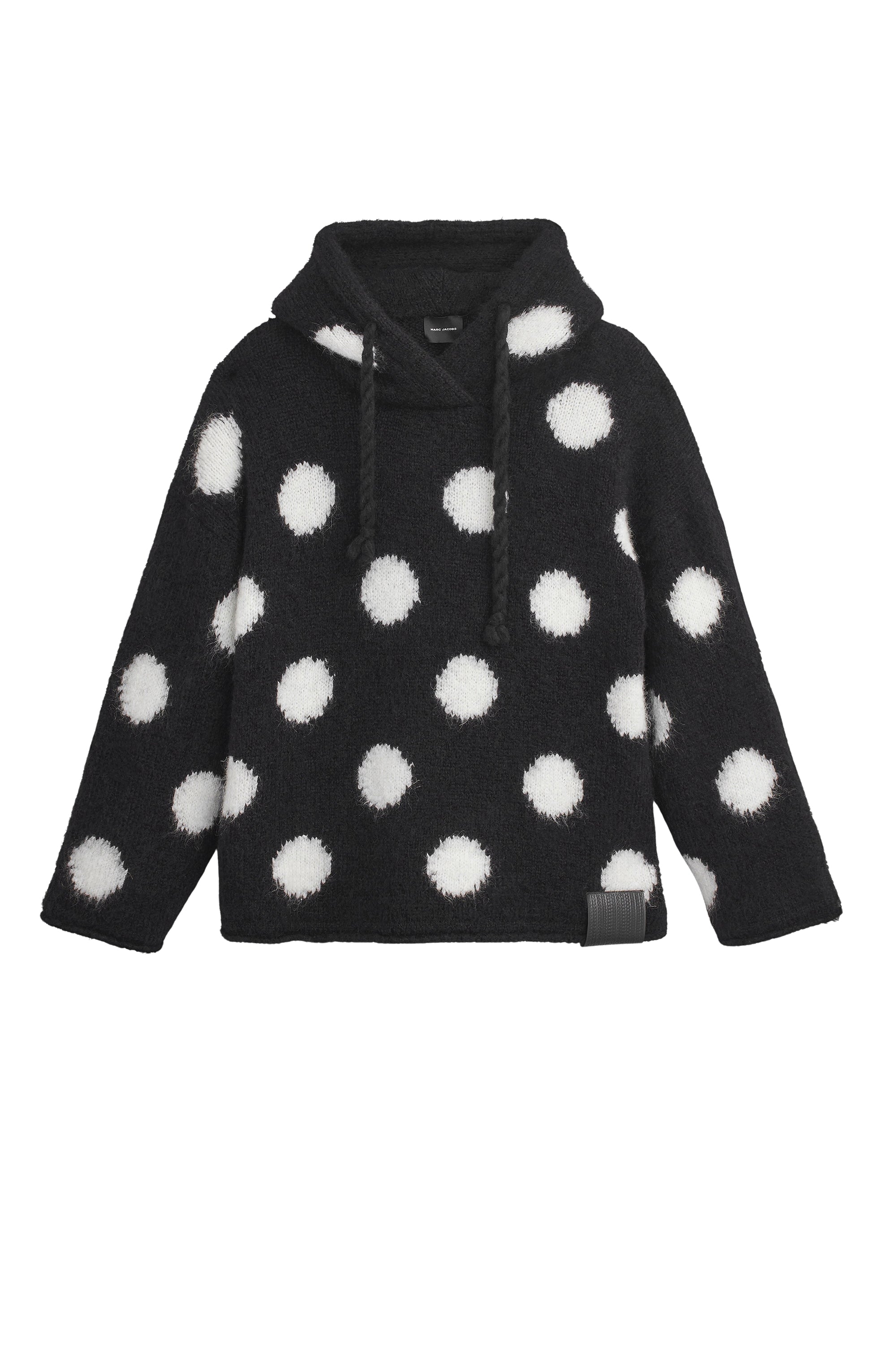 Sweat à capuche en laine - Black & White