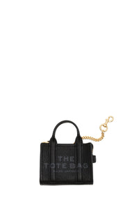 Charm pour sac The Nano Tote en cuir - Black