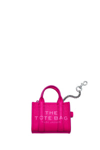 Micro sac The Tote bag en cuir - Hot Pink