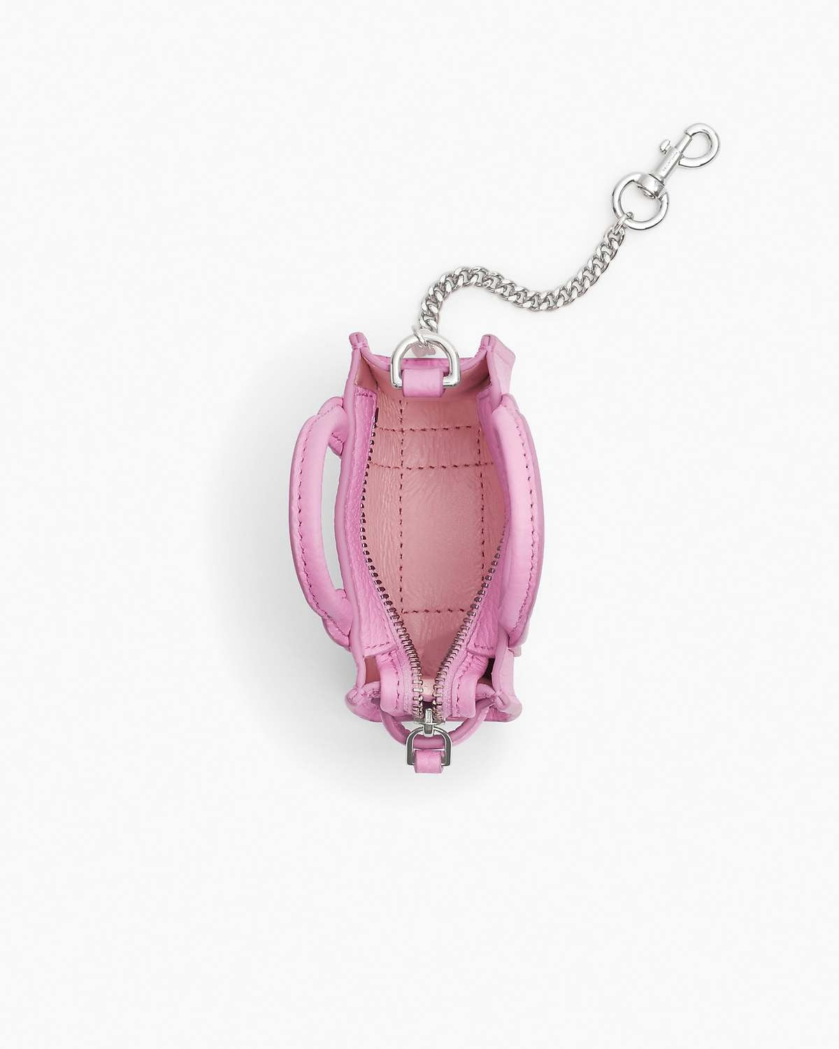 Micro sac The Tote bag en cuir - Fluro Candy Pink