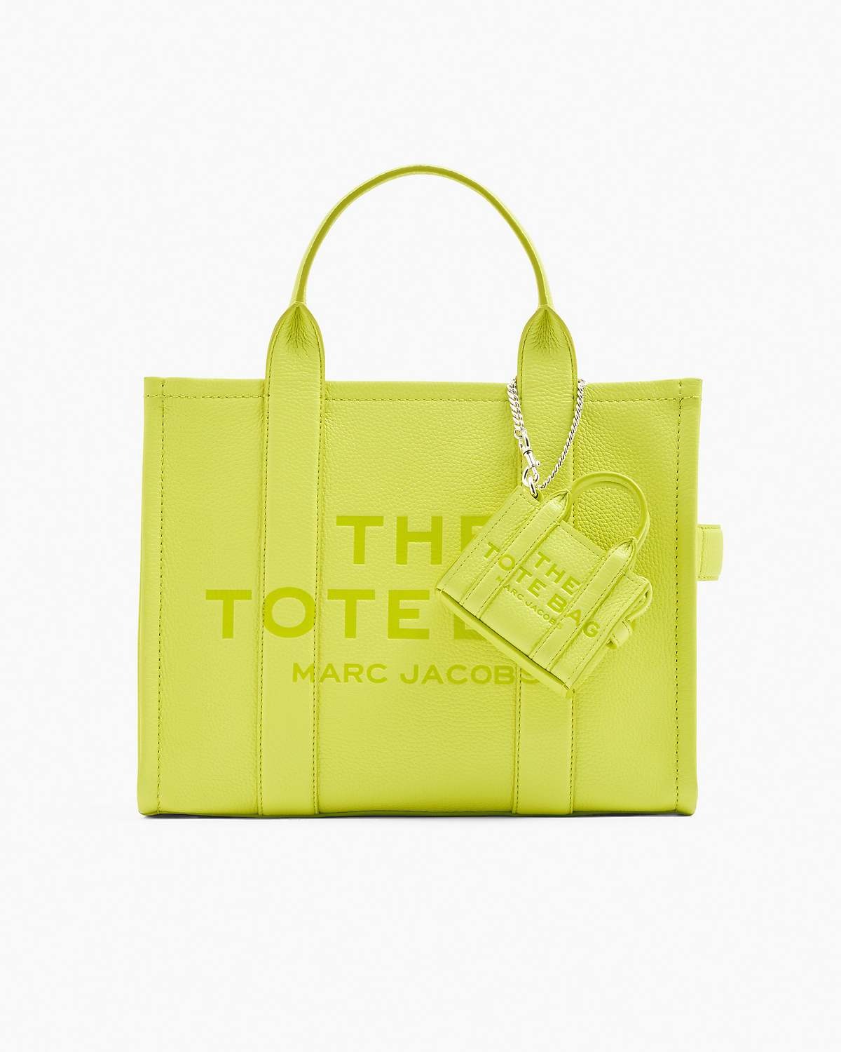 Micro sac The Tote bag en cuir - Limoncello