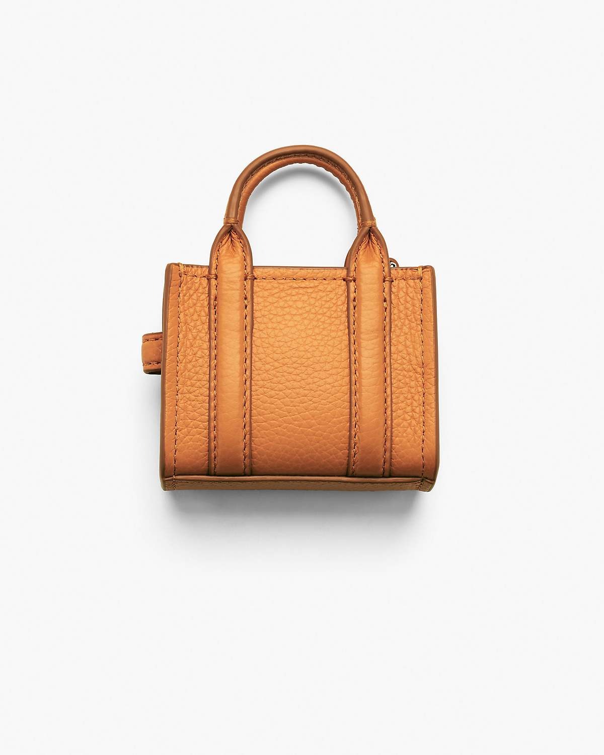 Micro sac The Tote bag en cuir - Tangerine