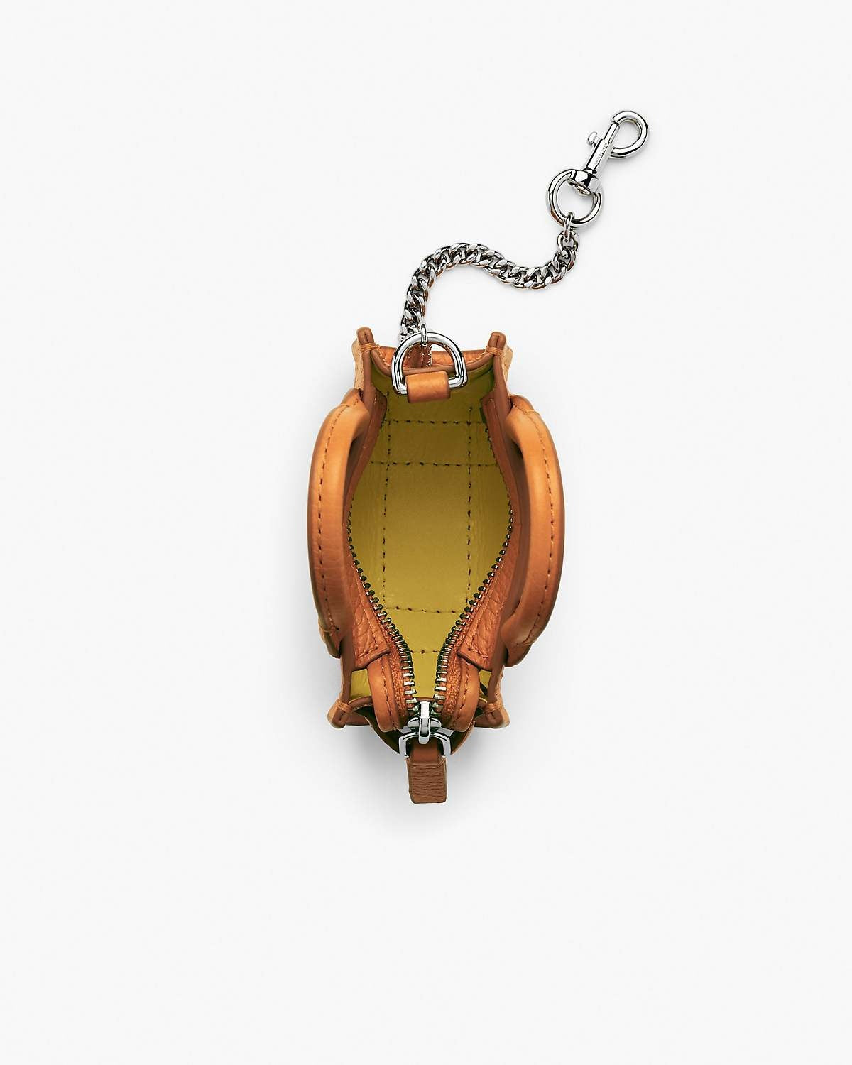 Micro sac The Tote bag en cuir - Tangerine