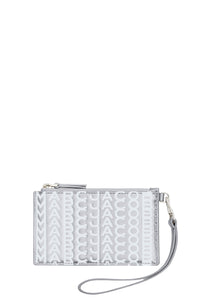 1 / DJV /65€ /1qty-1 /ST 100% /2 TROCA 49,5€   Portefeuille The Wallet zippé en cuir - Silver & Bright White