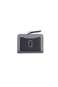 Mini portefeuilcompact en cuir - Wolf Grey Multicolor