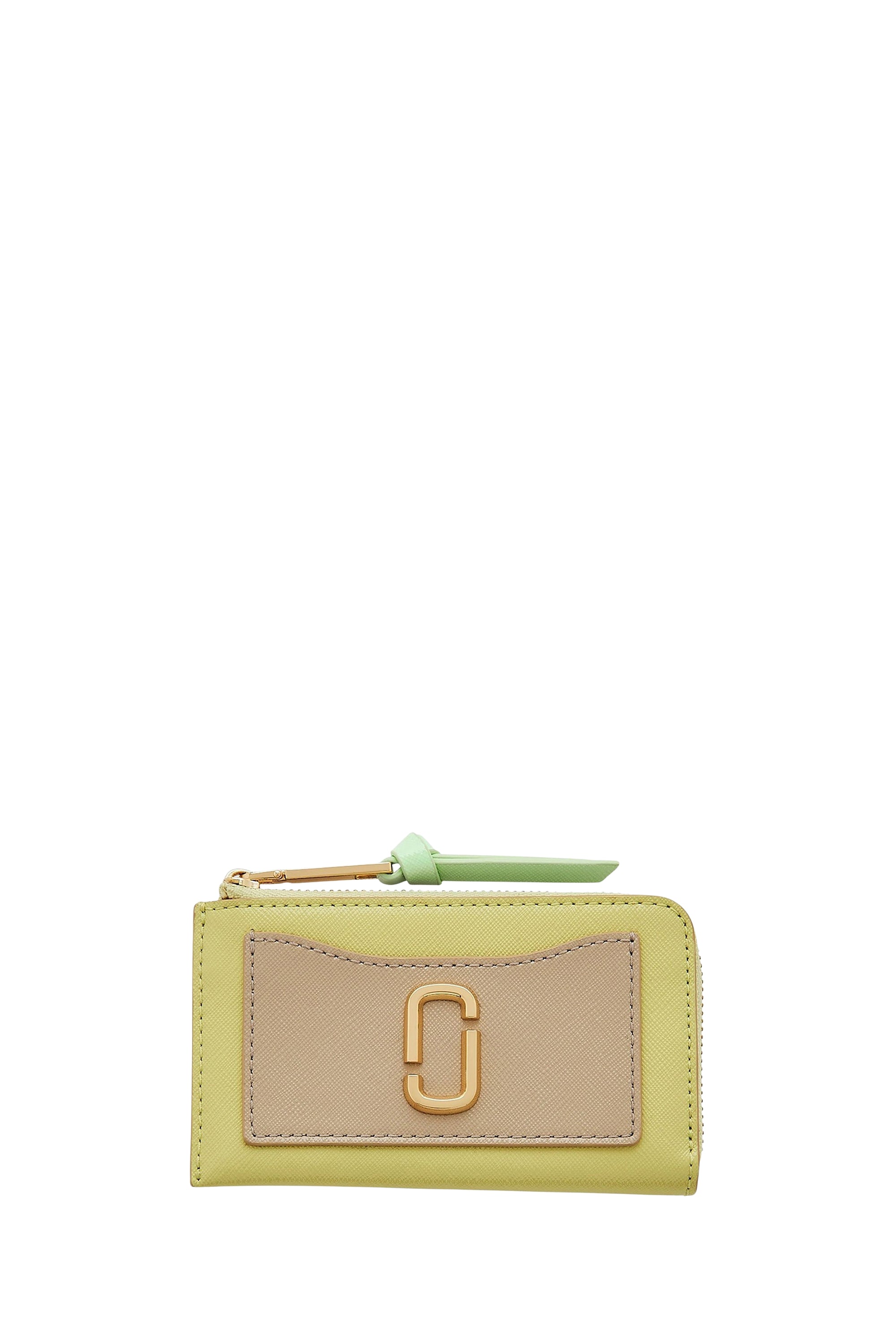 Portefeuille zippé en cuir - Peppermint