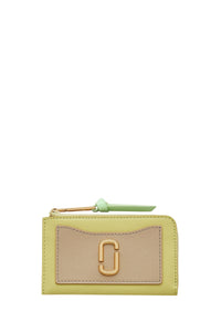 Portefeuille zippé en cuir - Peppermint