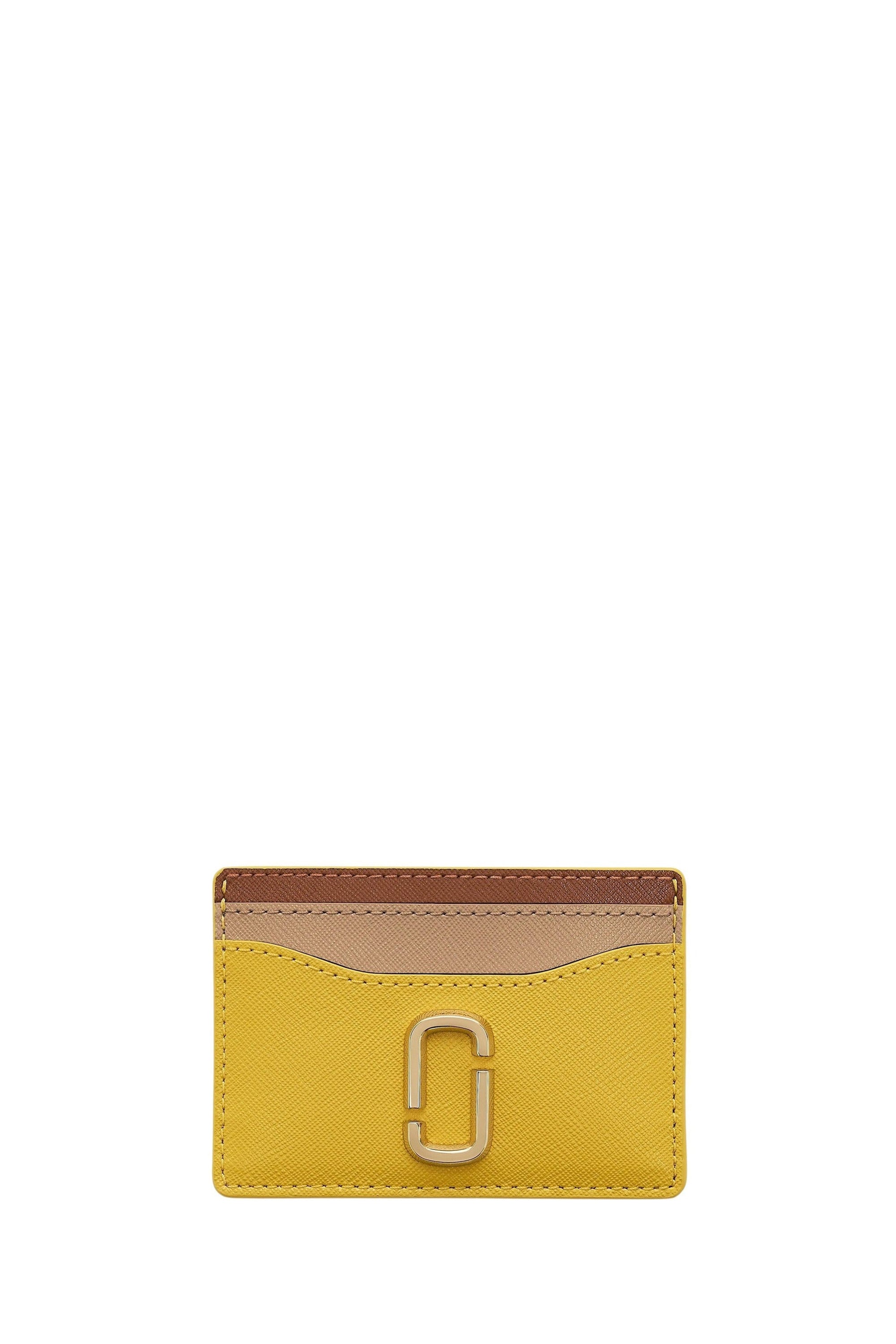 Porte-cartes The Card en cuir - Joy Yellow Multicolor