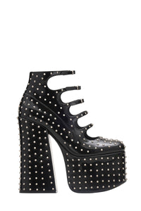 Bottines à talons Kiki 160 en cuir - Black