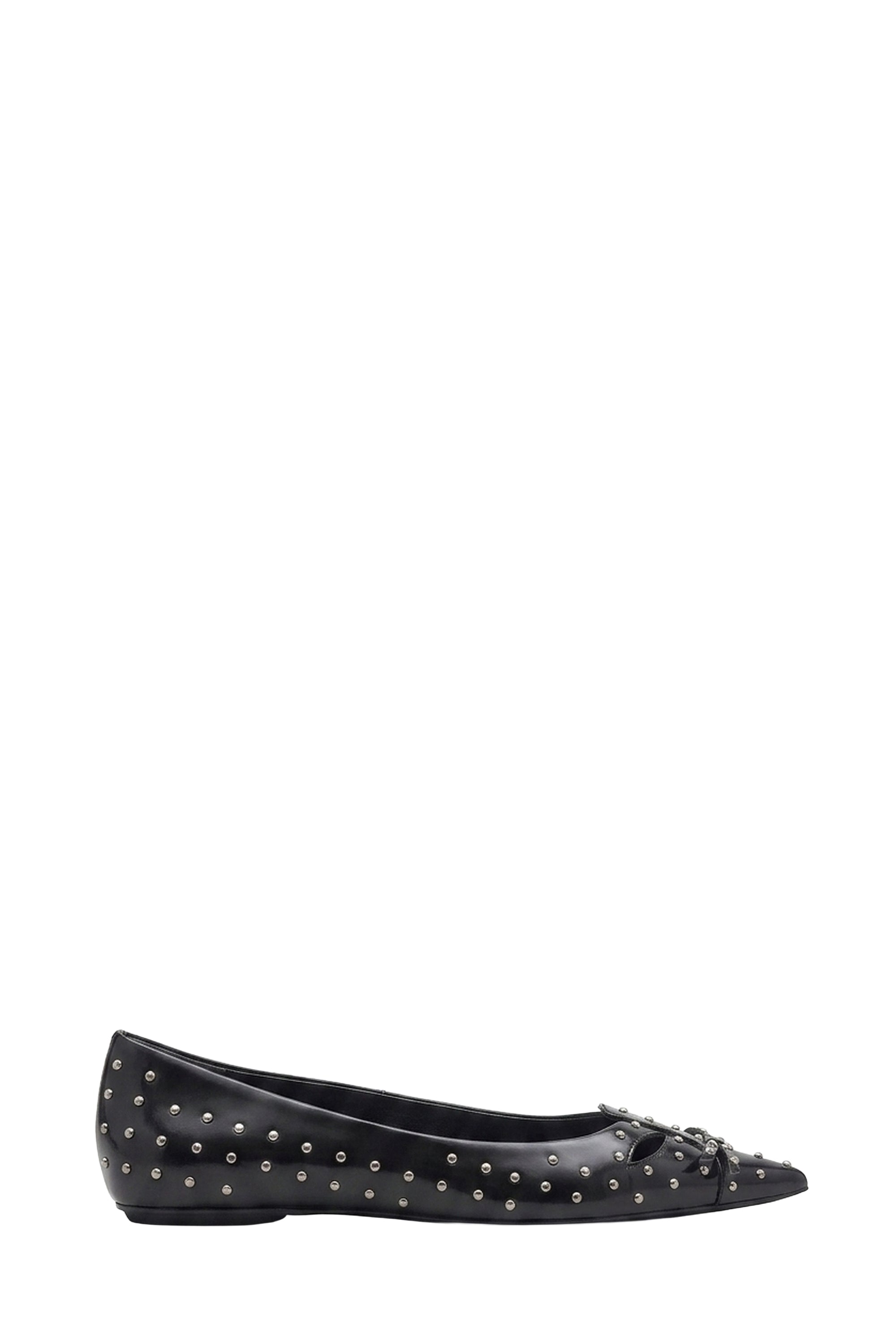 Ballerines pointues Kat en cuir - Black
