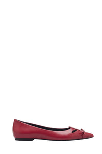 Pointed-toe leather ballet flats - Siren
