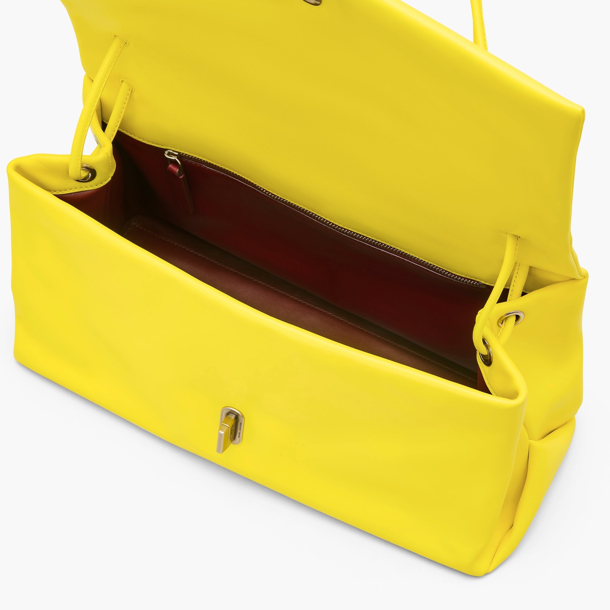 Z NO STOCK / Sac The Dual en cuir - Smiley Yellow
