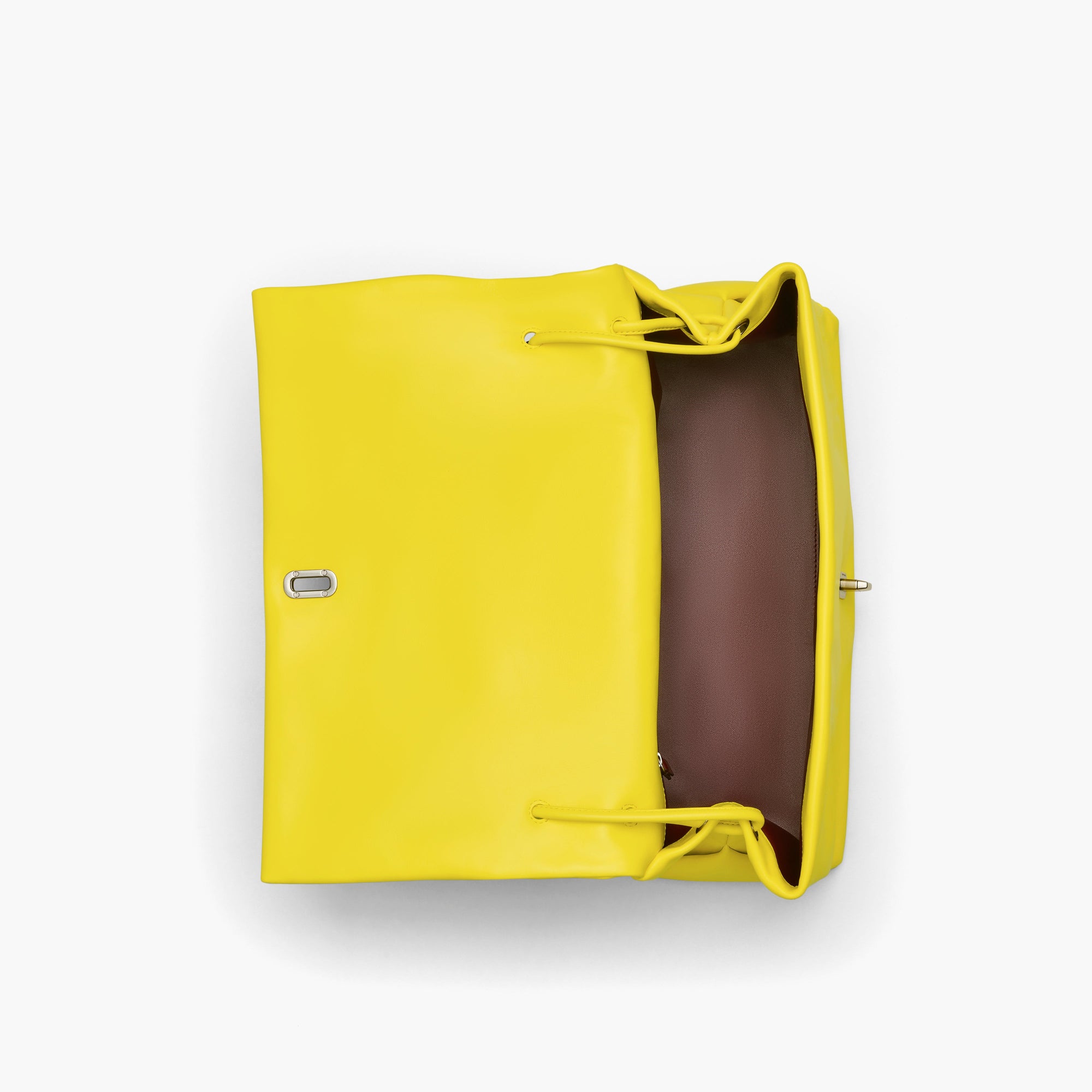 Z NO STOCK / Sac The Dual en cuir - Smiley Yellow