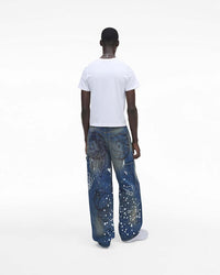 Jean oversize Futura Painted - Indigo Multicolor