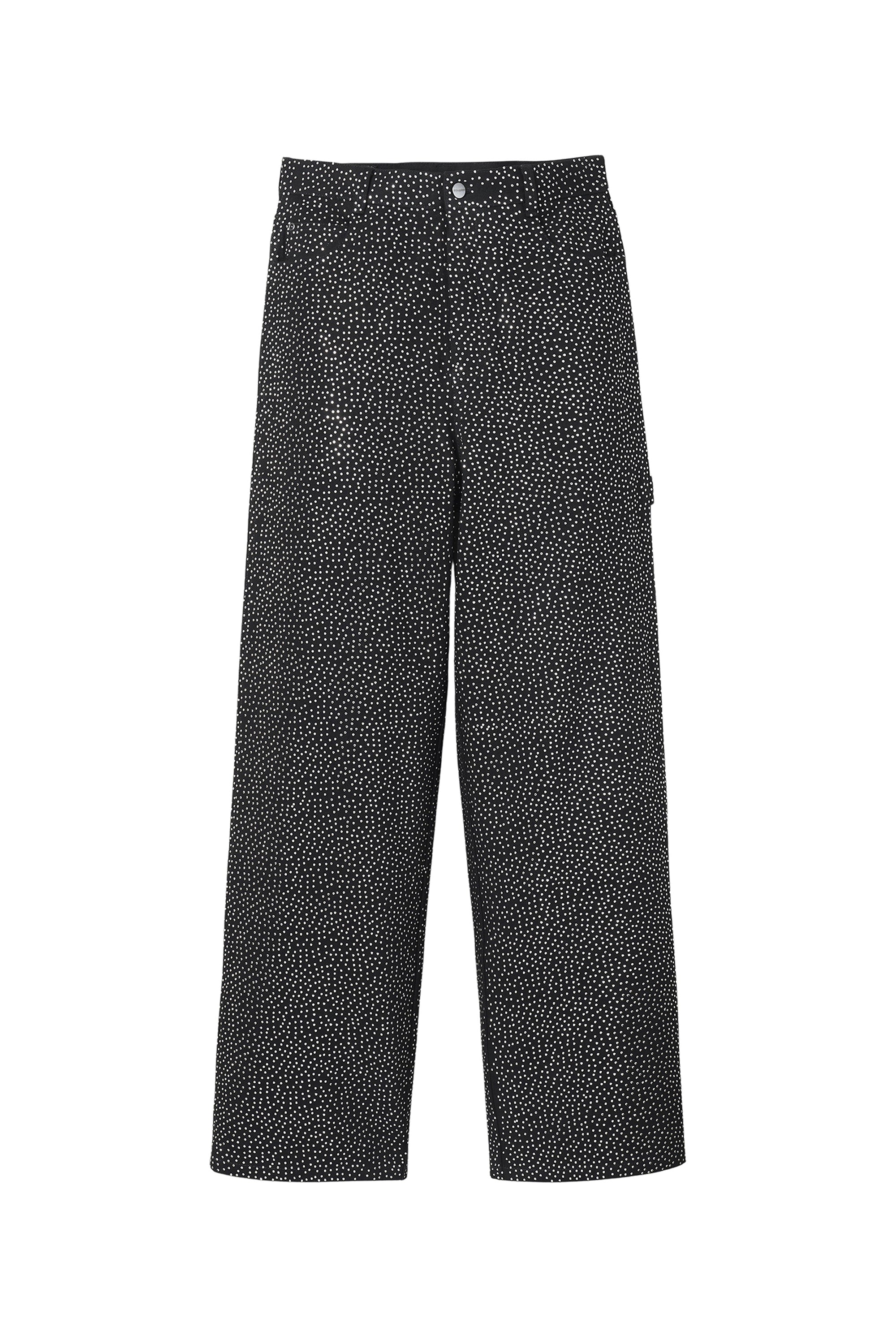 Pantalon à studs en denim - Black