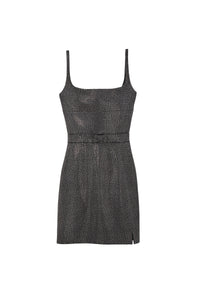 DÉJÀ VU /    Robe courte cloutée - Black