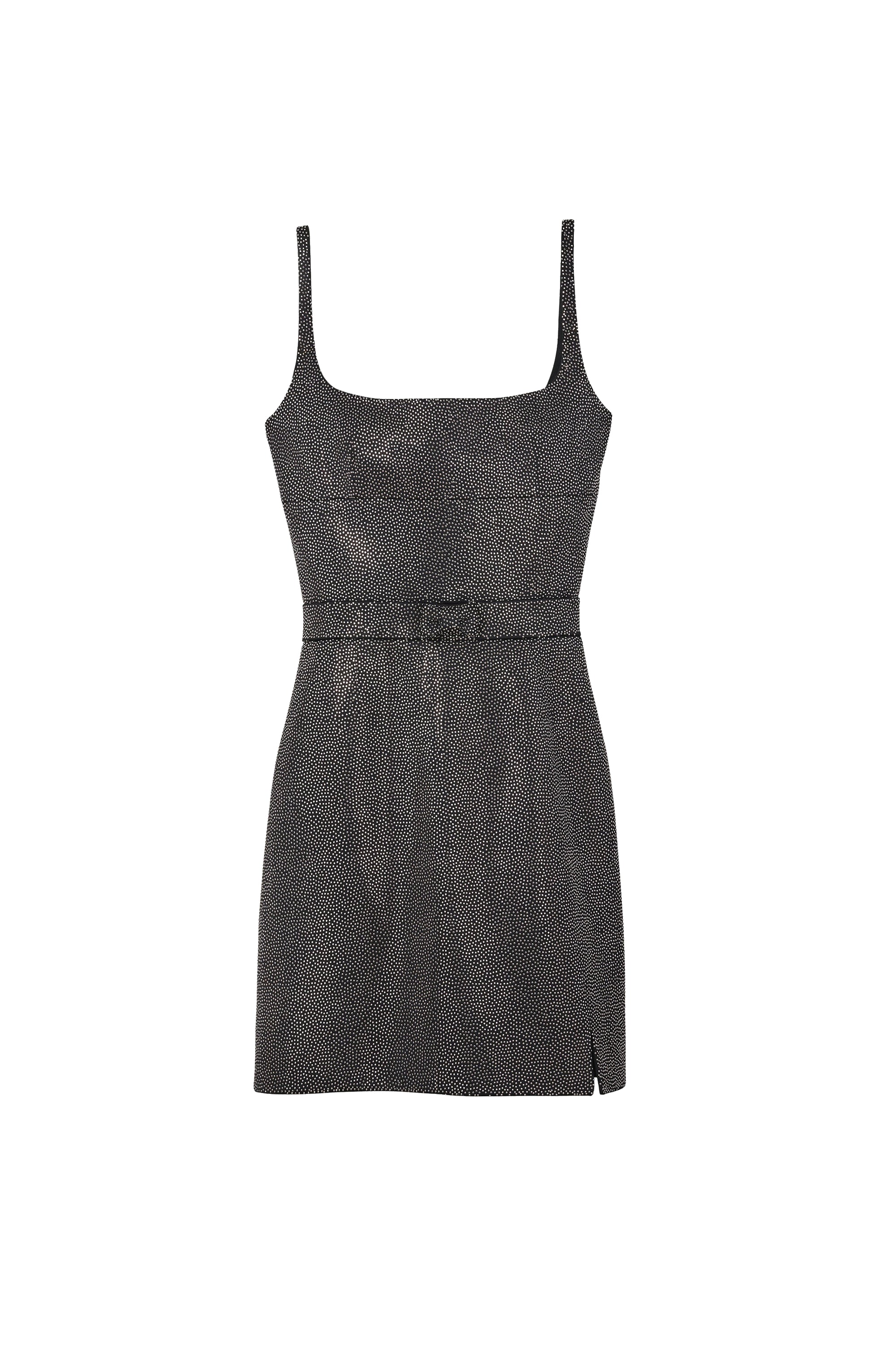 DÉJÀ VU /    Robe courte cloutée - Black