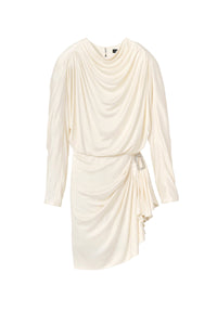 Robe courte drapée - Ivory