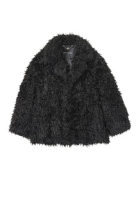 Veste Shaggy en fausse fourrure - Black