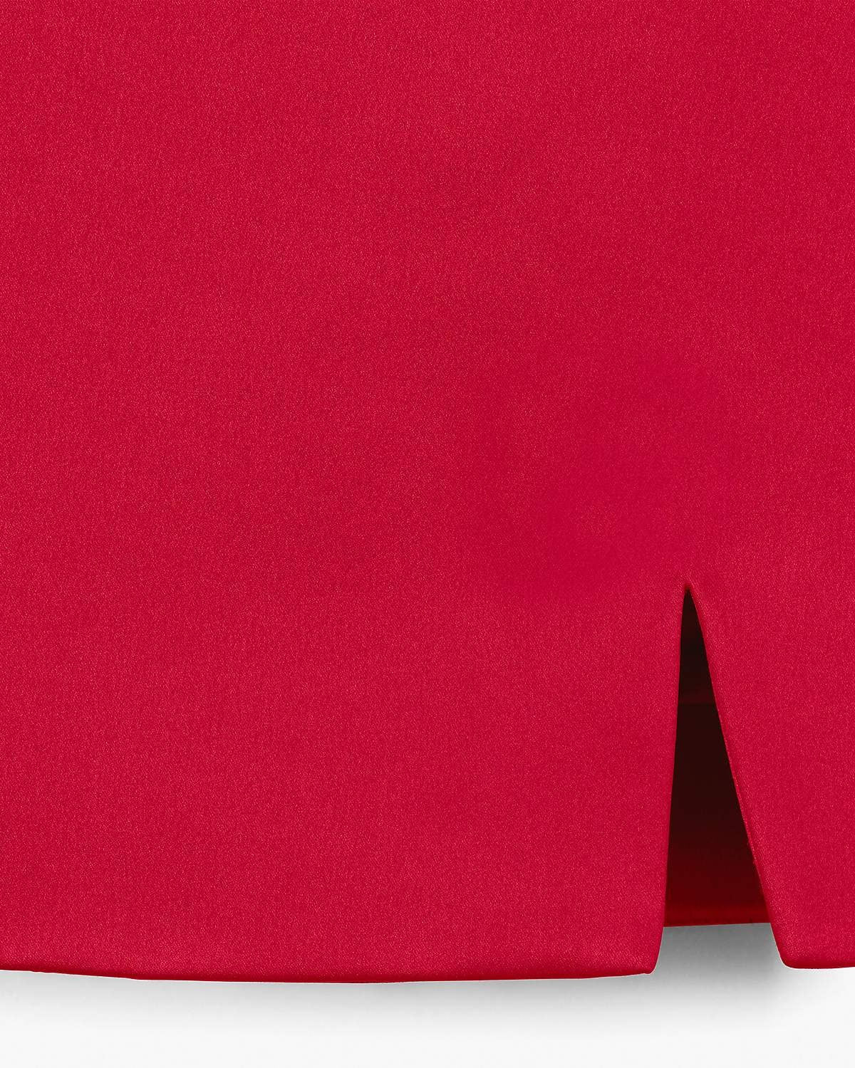 Jupe courte fendue en satin - Siren