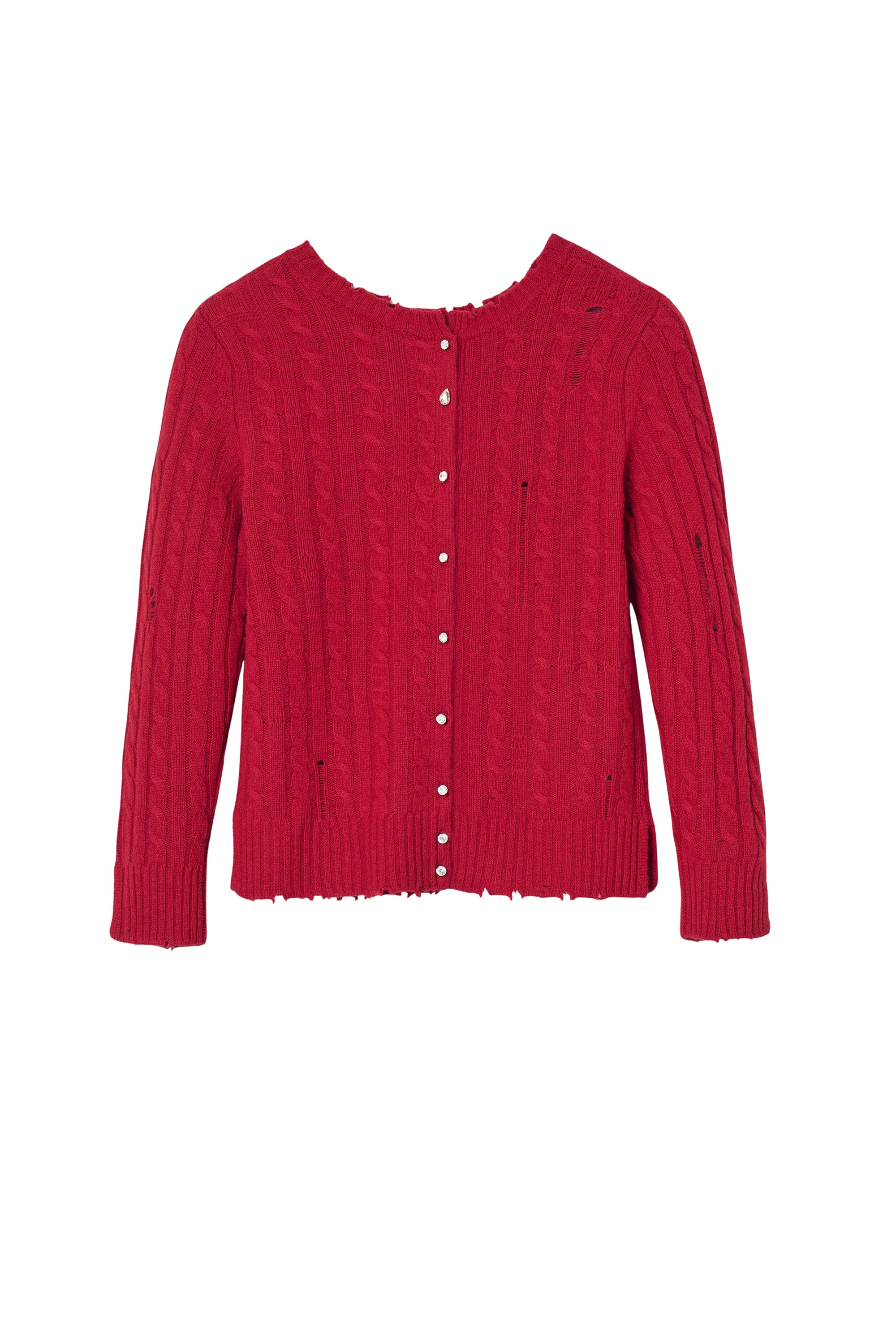 Cardigan éffiloché en laine - Siren