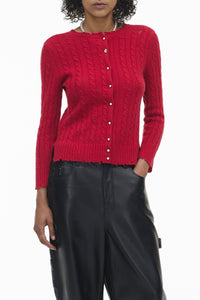 Cardigan éffiloché en laine - Siren