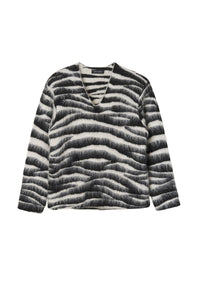 Pull imprimé en laine - Black & White
