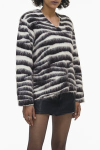 Pull imprimé en laine - Black & White